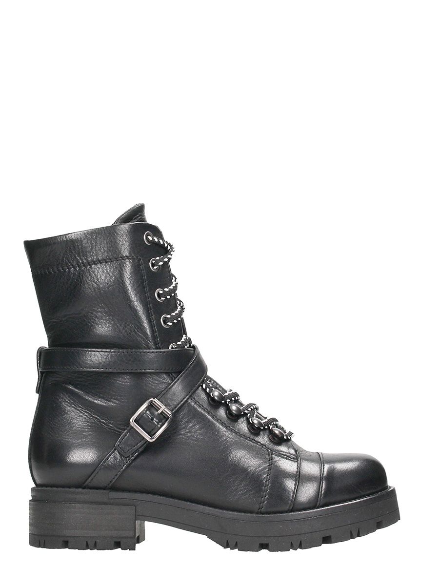 Julie Dee - Julie Dee Black Leather Boots - black, Women's Boots | Italist