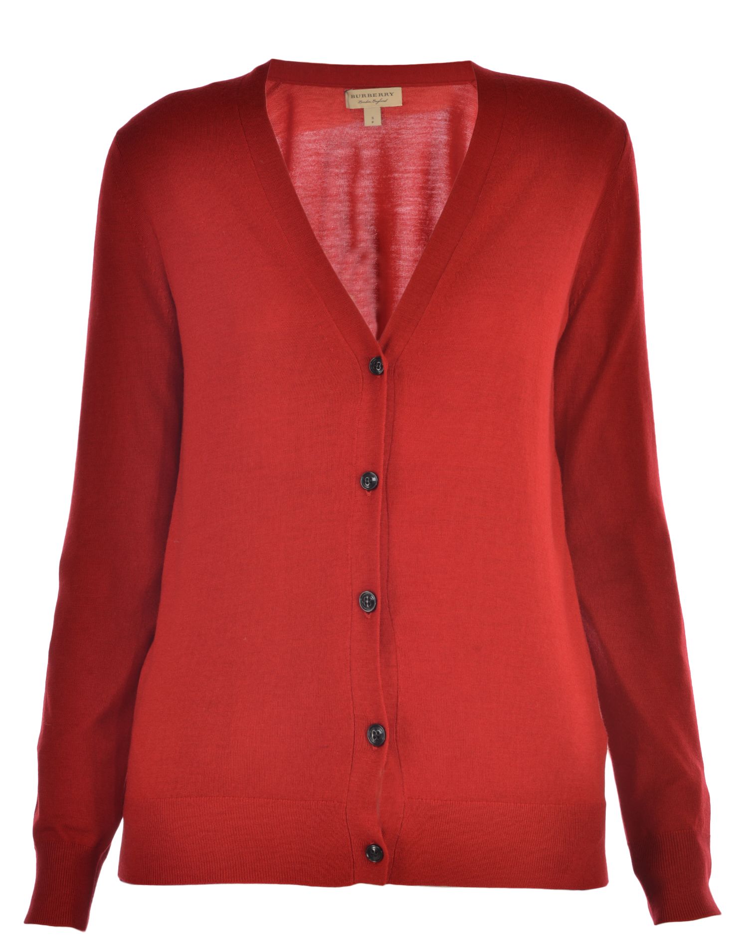 Burberry - Burberry Wool Cardigan - PARADE RED, Women's Sweaters | Italist