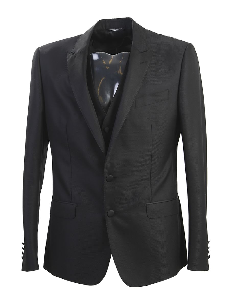 DOLCE & GABBANA Virgin Wool And Silk Three Pieces Martini Tuxedo Suit ...