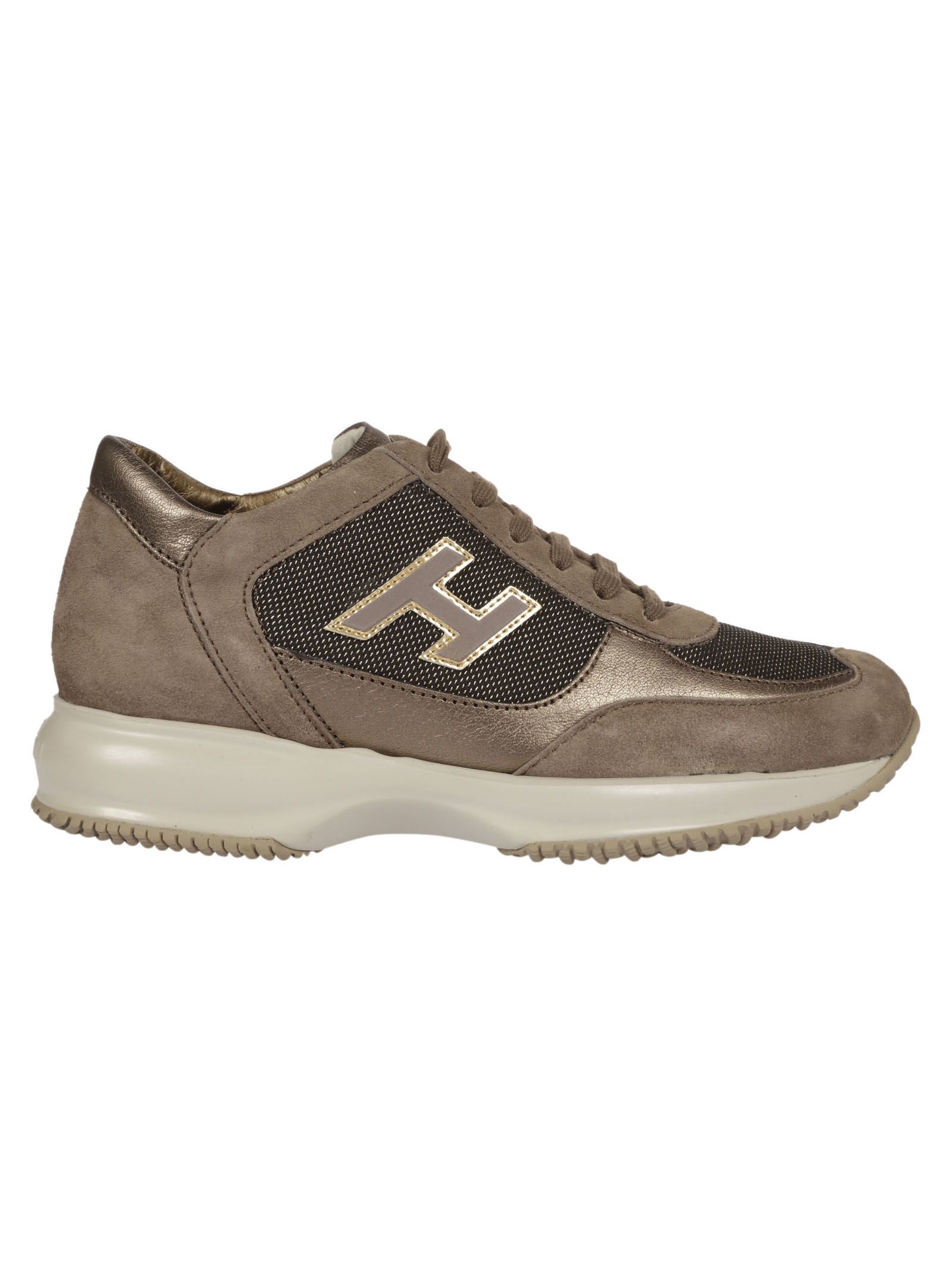 Hogan Women'S Shoes Suede Trainers Sneakers Interactive H Flock In ...