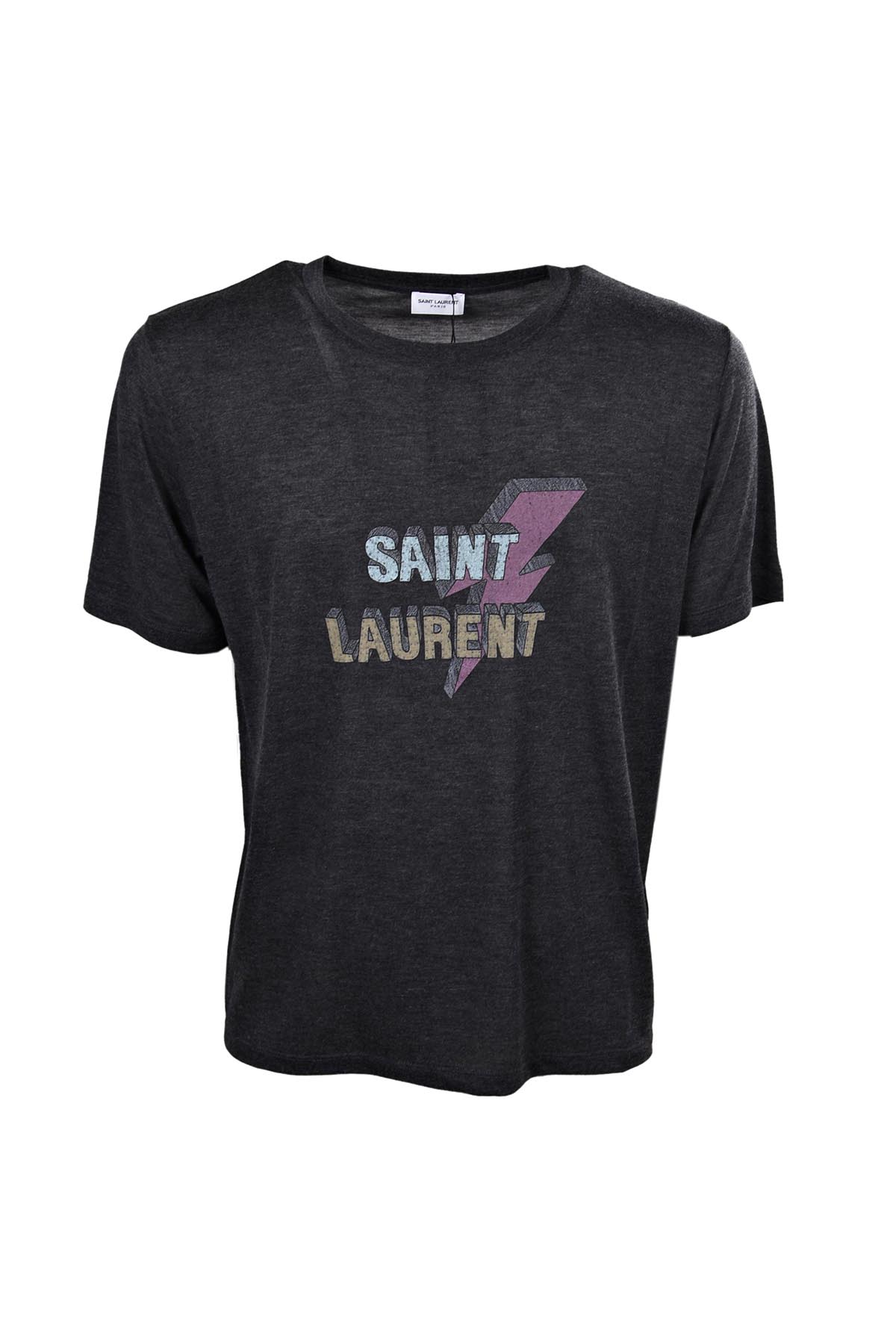 saint laurent t shirt lightning bolt women's