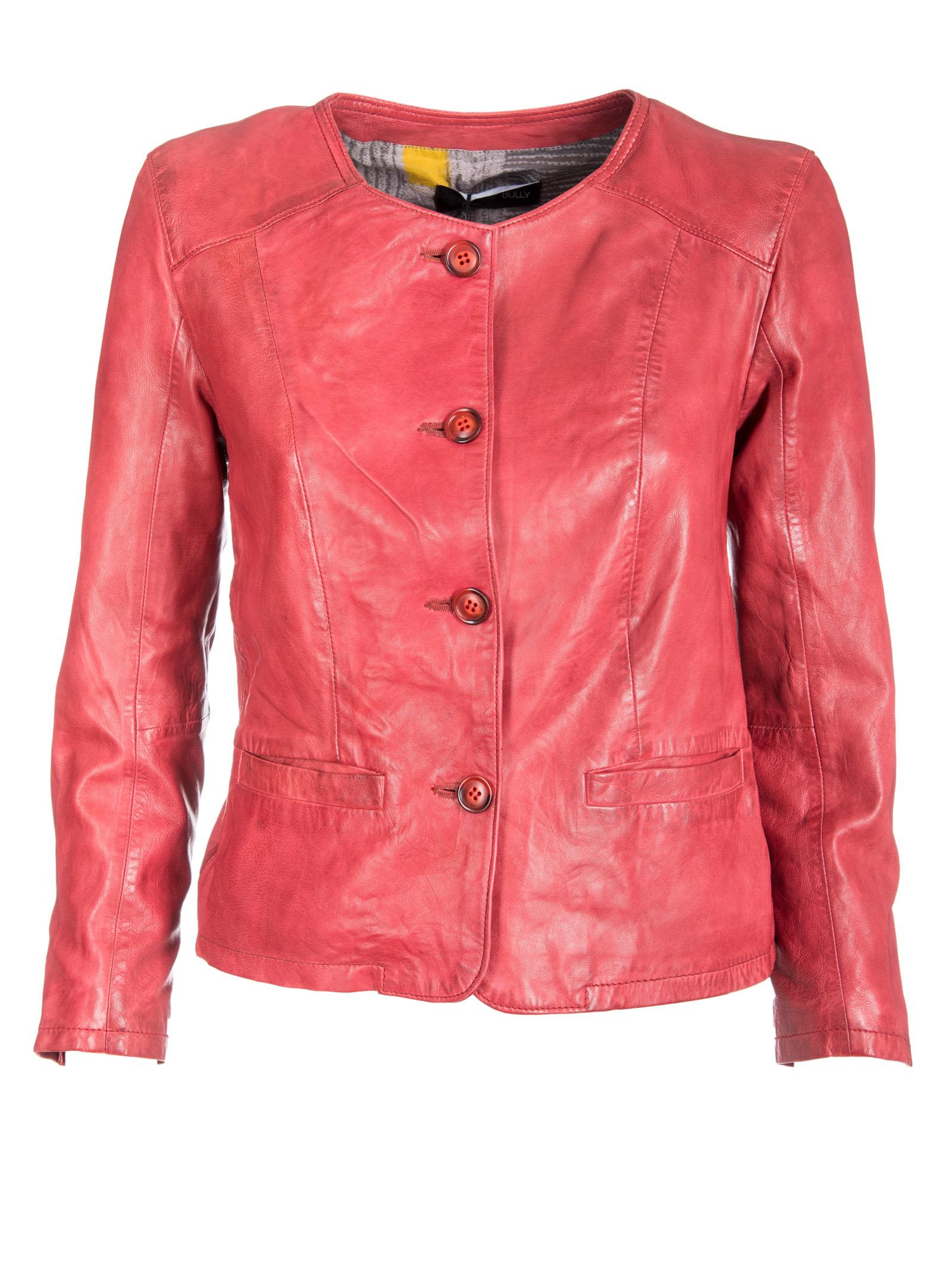 Bully - Bully Classic Leather Jacket, Women's Leather Jackets | Italist