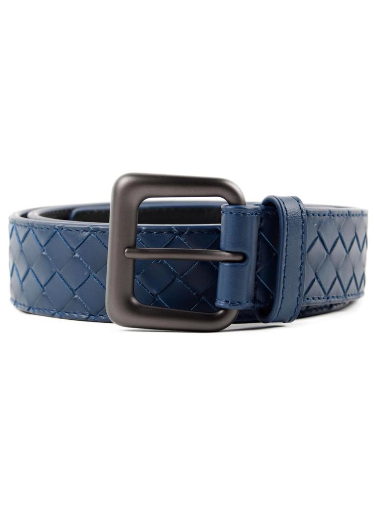 BOTTEGA VENETA Woven Belt, Blue | ModeSens
