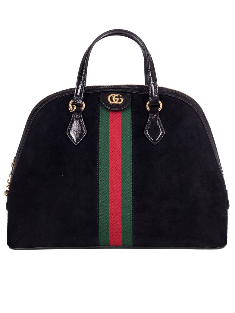 italist | Best price in the market for Gucci Gucci Ophidia Medium Top Handle Bag - NERO ...