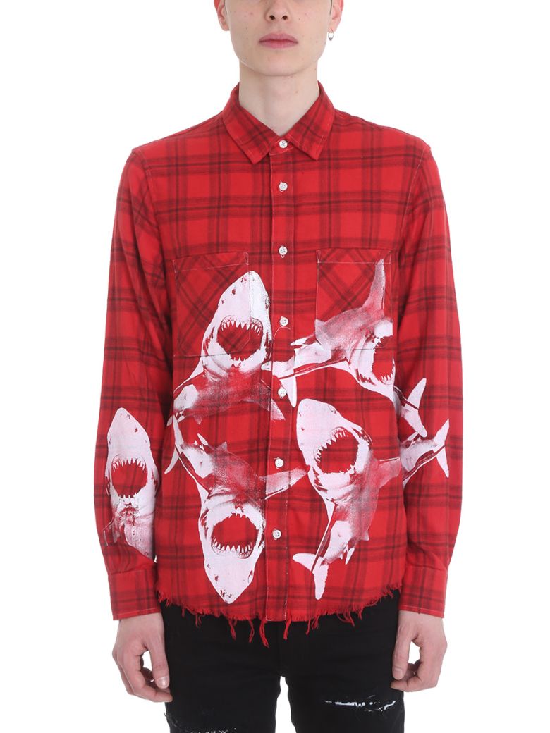 T-shirt Amiri Red size S International in Cotton - 23817365