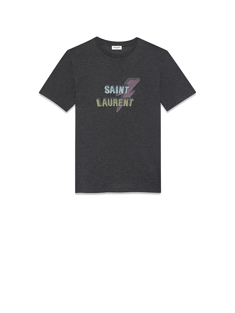 saint laurent t shirt lightning bolt women's