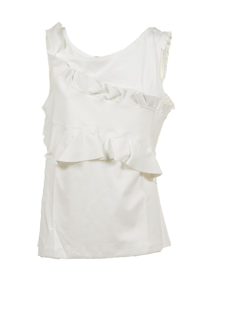 CARVEN RUFFLE TOP,10595673