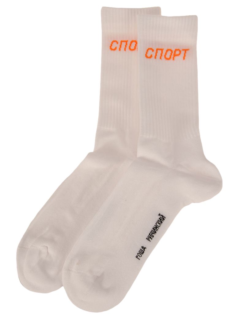 GOSHA RUBCHINSKIY GOSHA SPORT LOGO SOCKS,10576630