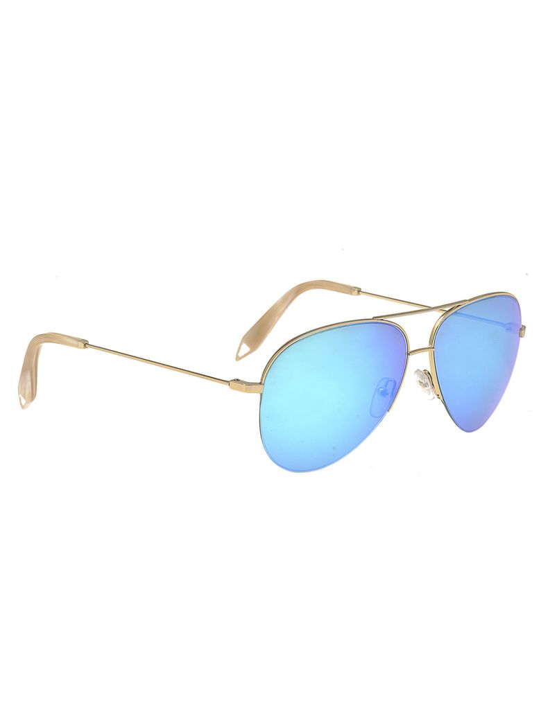Victoria Beckham Petite Classic Victoria Sunglasses, Light Blue | ModeSens