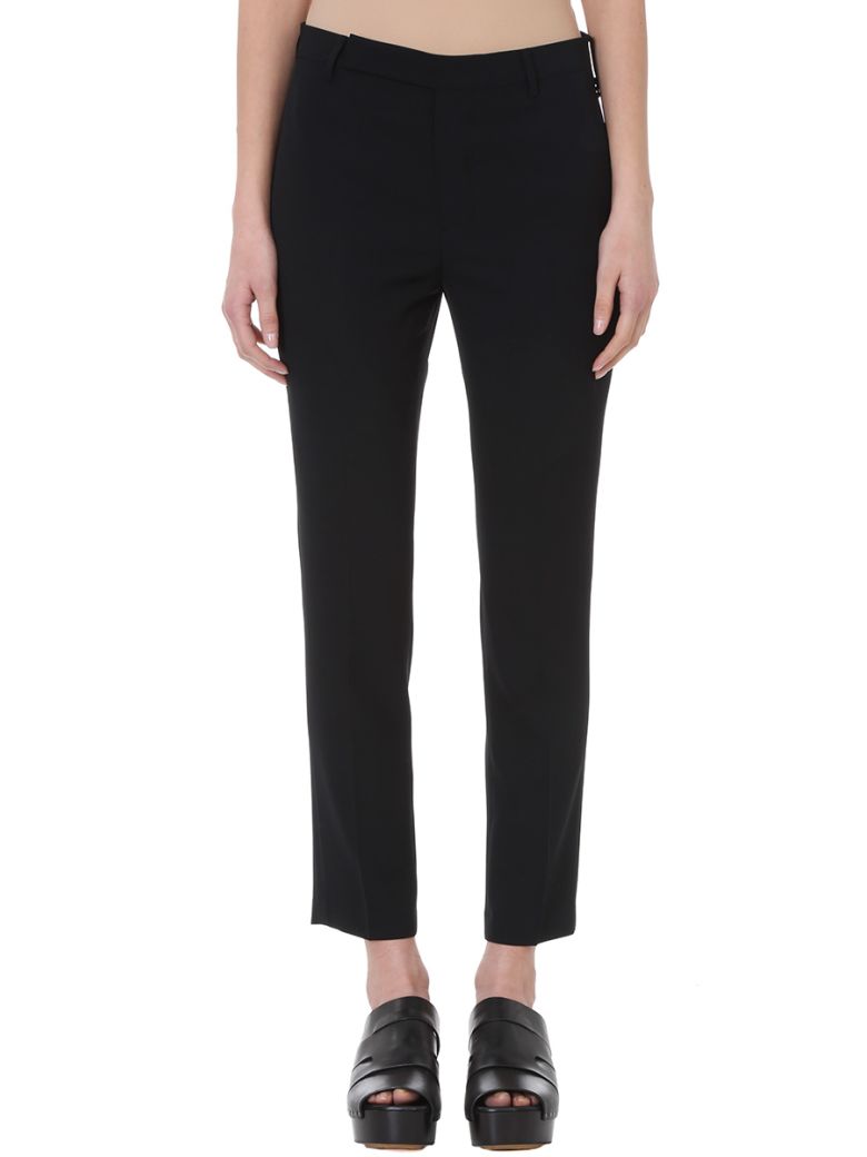 Rick Owens Black Austin Tapered Trousers In Black