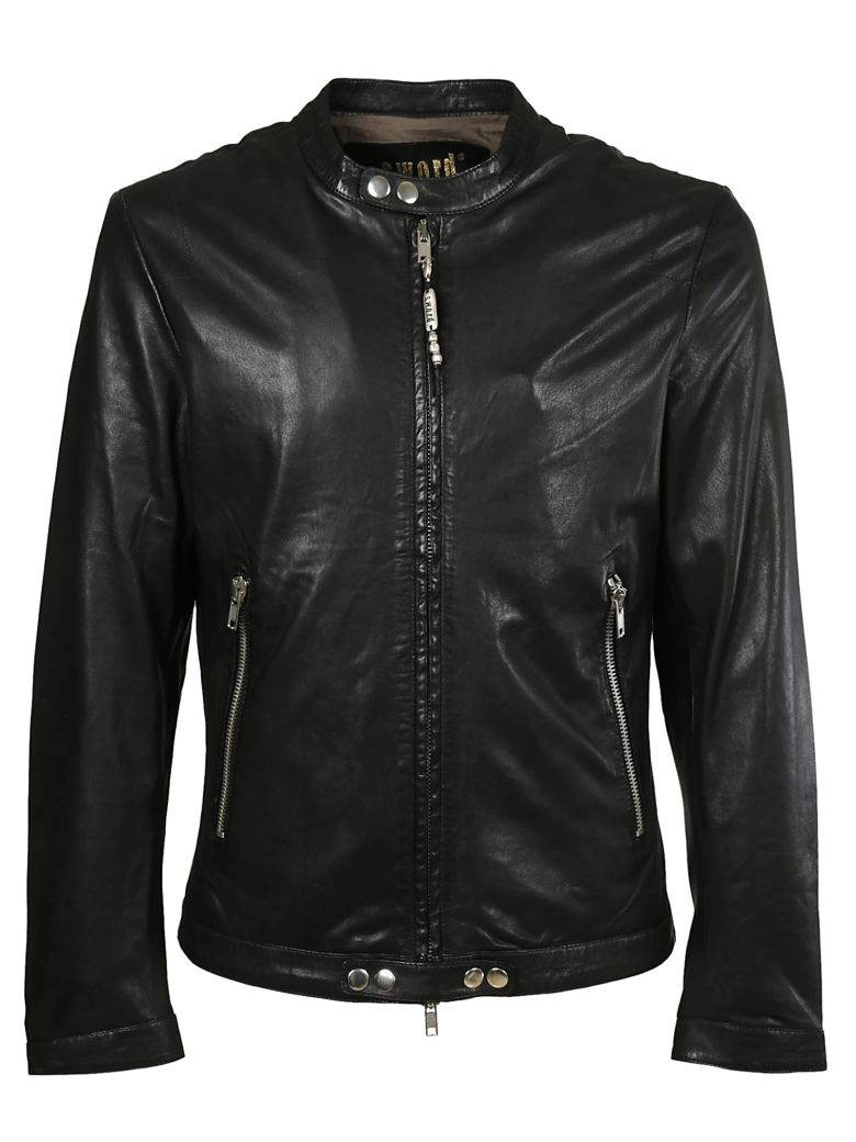 SWORD 6.6.44 S.W.O.R.D CLASSIC LEATHER JACKET,10588252