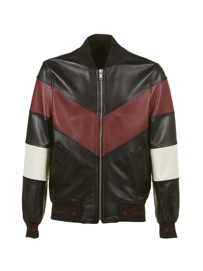 GIVENCHY CLASSIC LEATHER BOMBER,10623332