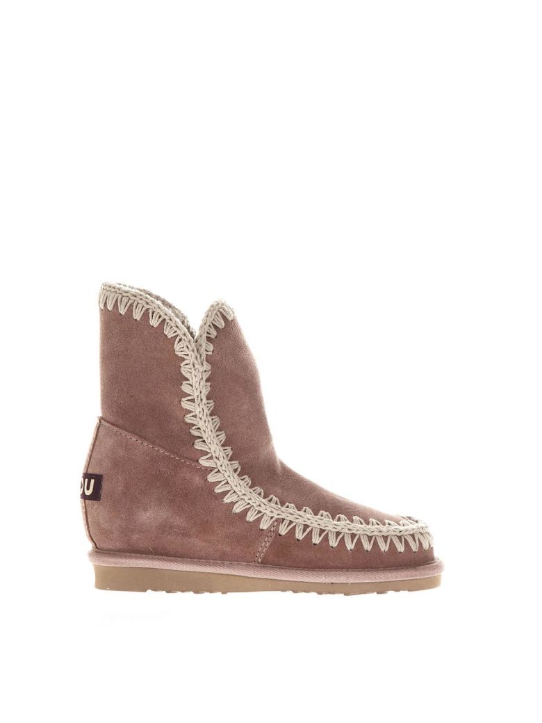 MOU ROSE SUEDE ESKIMO IW SUMMER ANKLE BOOTS,10603687