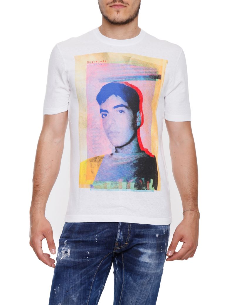 DSQUARED2 PRINTED T-SHIRT,10576413