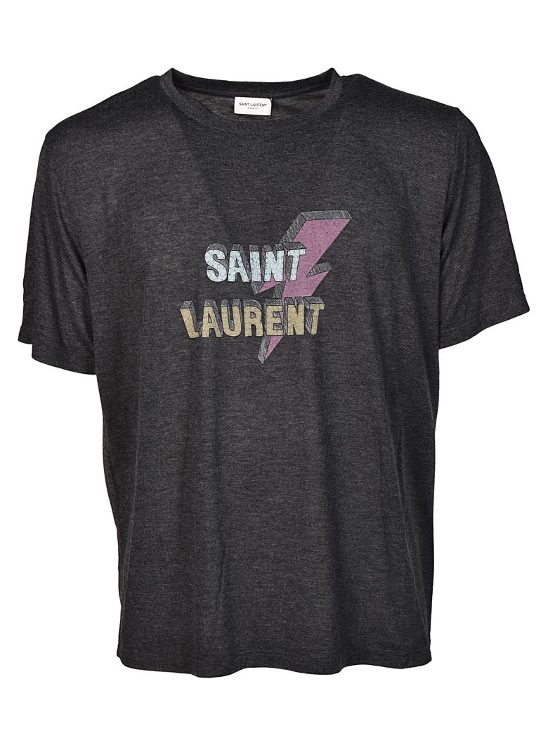 saint laurent t shirt lightning bolt women's