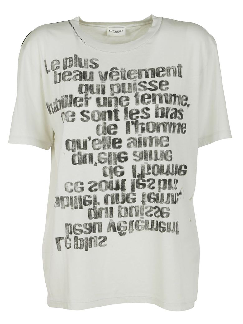 ysl slogan t shirt