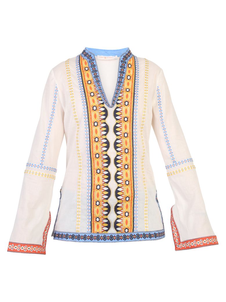 TORY BURCH MULTICOLORED BLOUSE,10604166