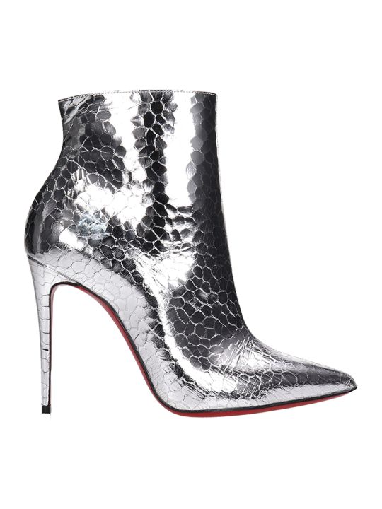 louboutin silver boots