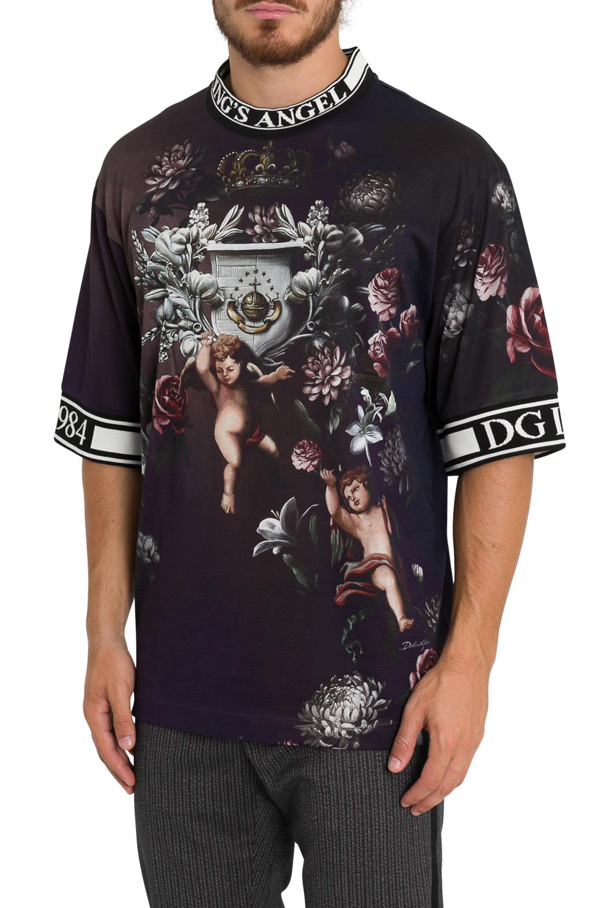 Dolce & Gabbana T-shirt With Angels Print - Multicolor - 10685550 | italist