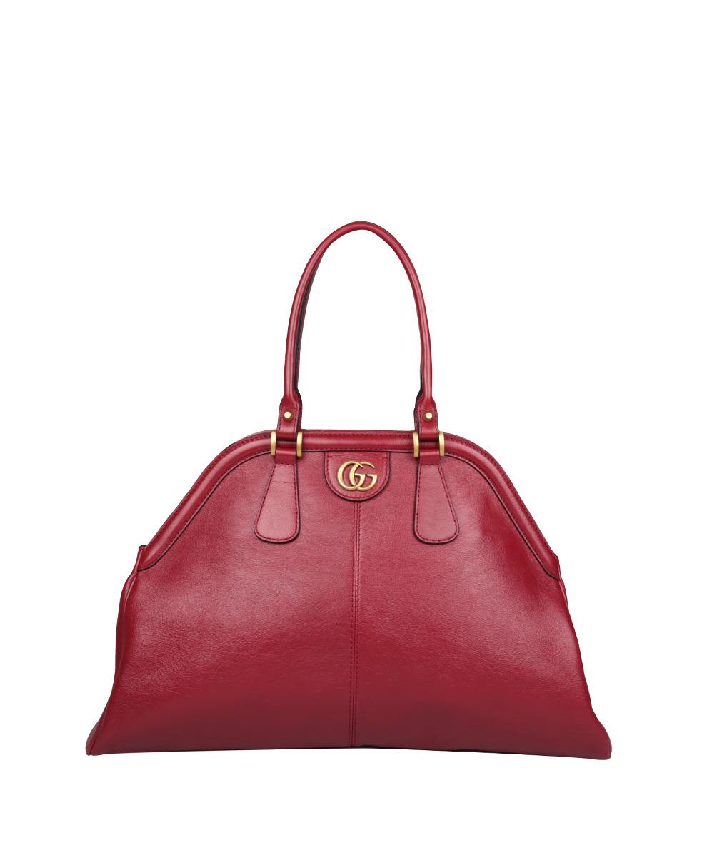 Gucci - Gucci Re(belle) Leather Bag - ROSSO, Women's Totes | Italist