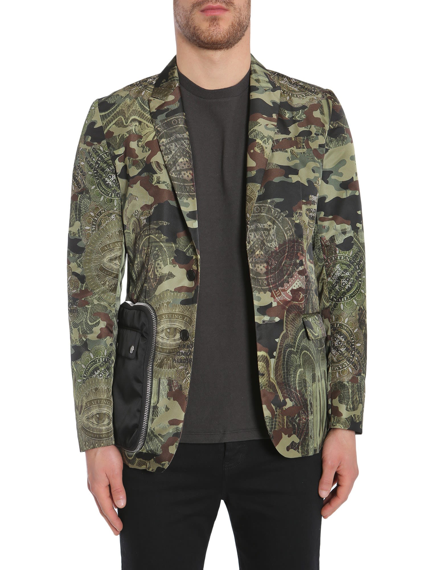 Givenchy Camo Dollar Print Jacket - VERDE - 7702859 | italist