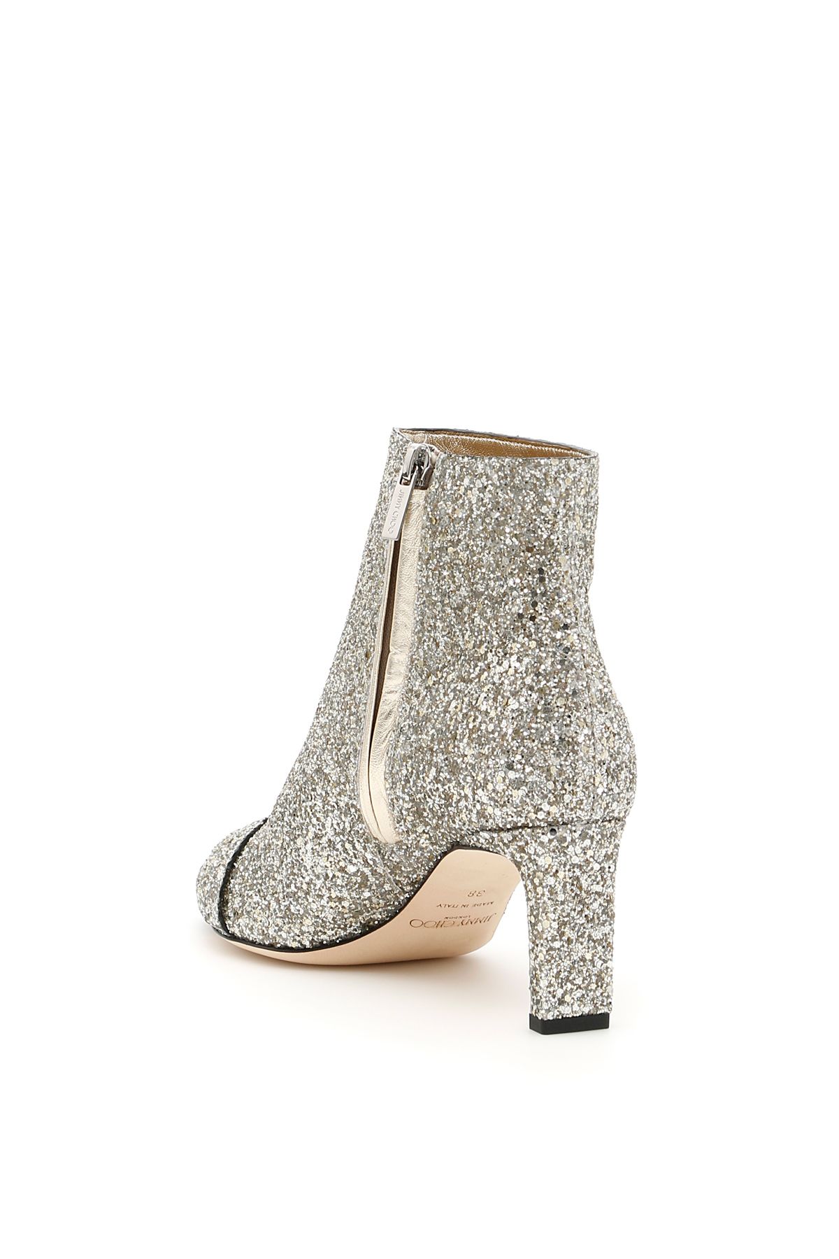 Jimmy Choo Glitter Booties CHAI CRYSTALMetallico, Women's Boots
