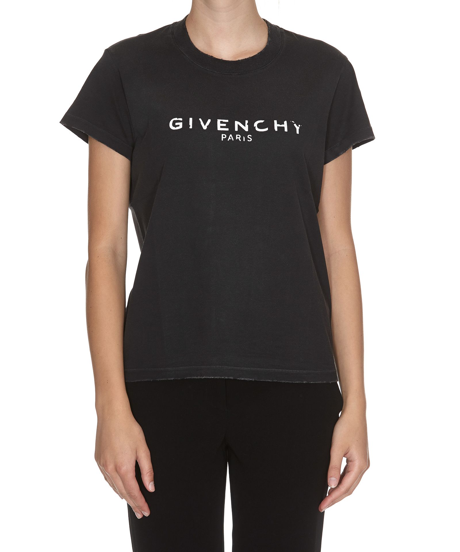 Givenchy Logo T-shirt - Black - 10661821 | italist