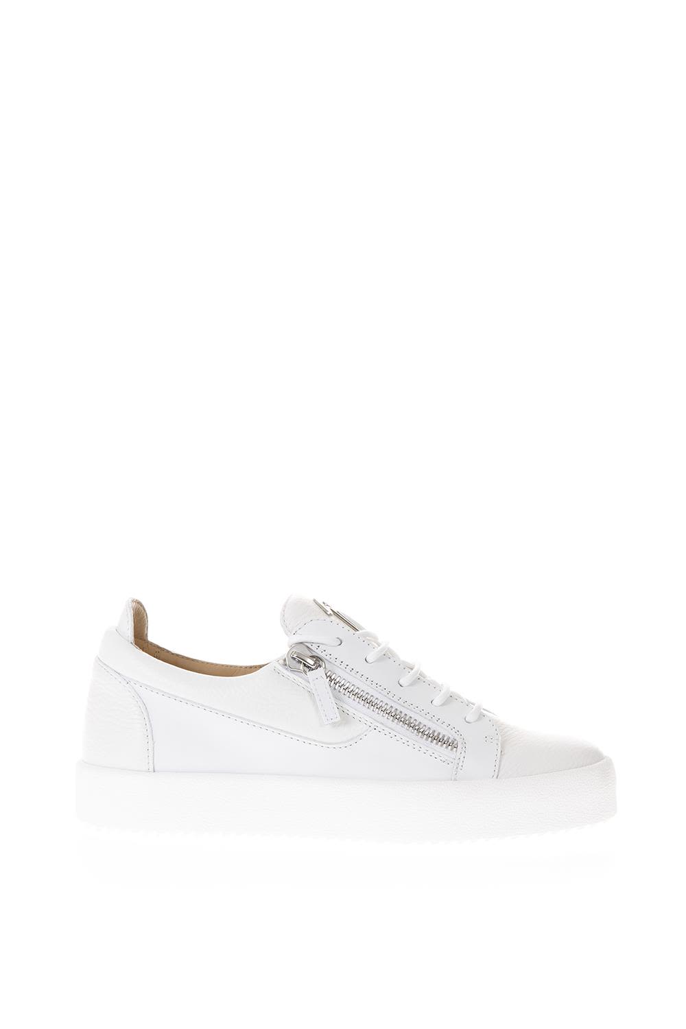 Giuseppe Zanotti Men's Croc-embossed Leather Low-top Sneakers In White ...