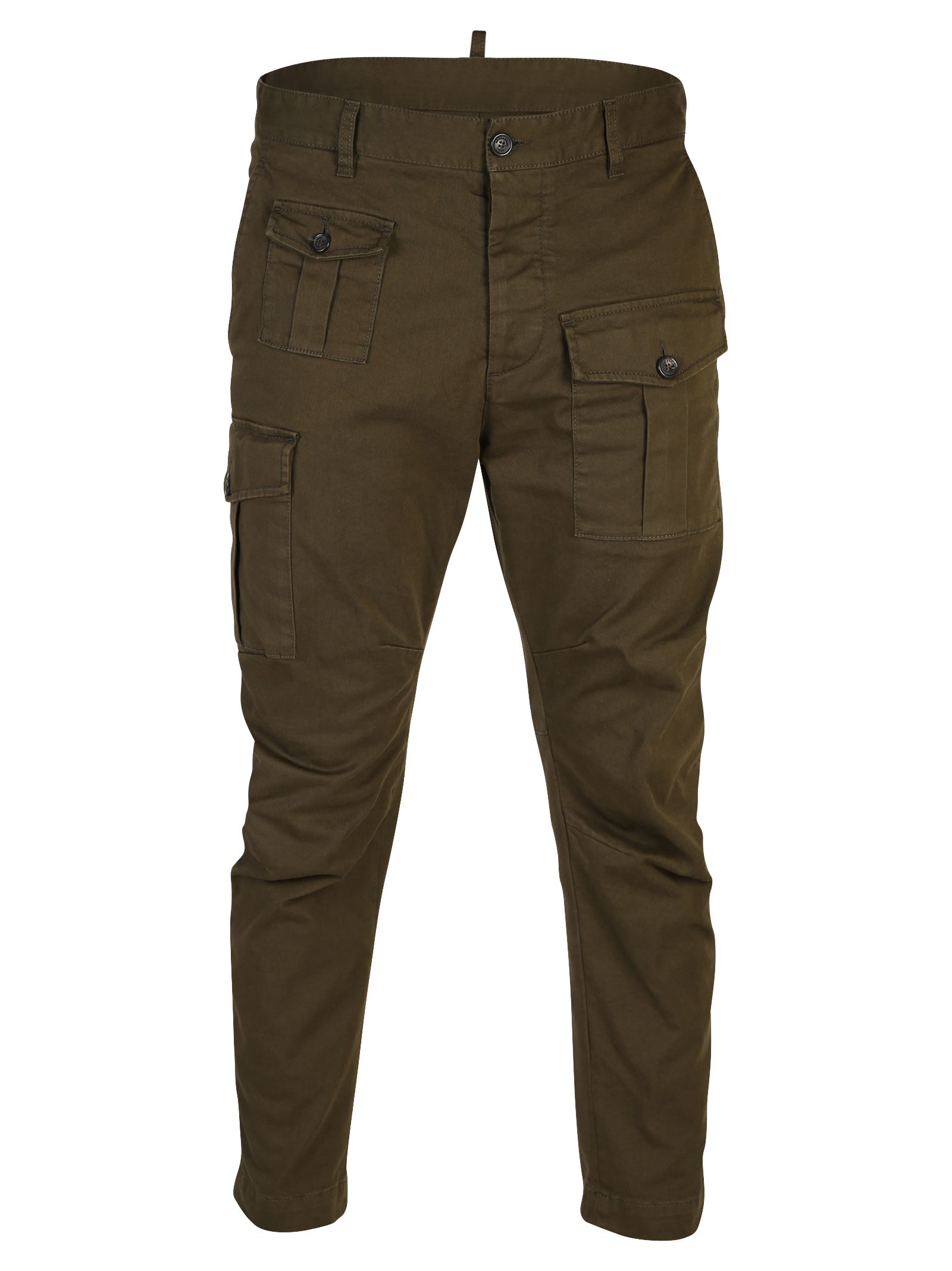 DSQUARED2 GREEN CARGO TROUSERS,10605639