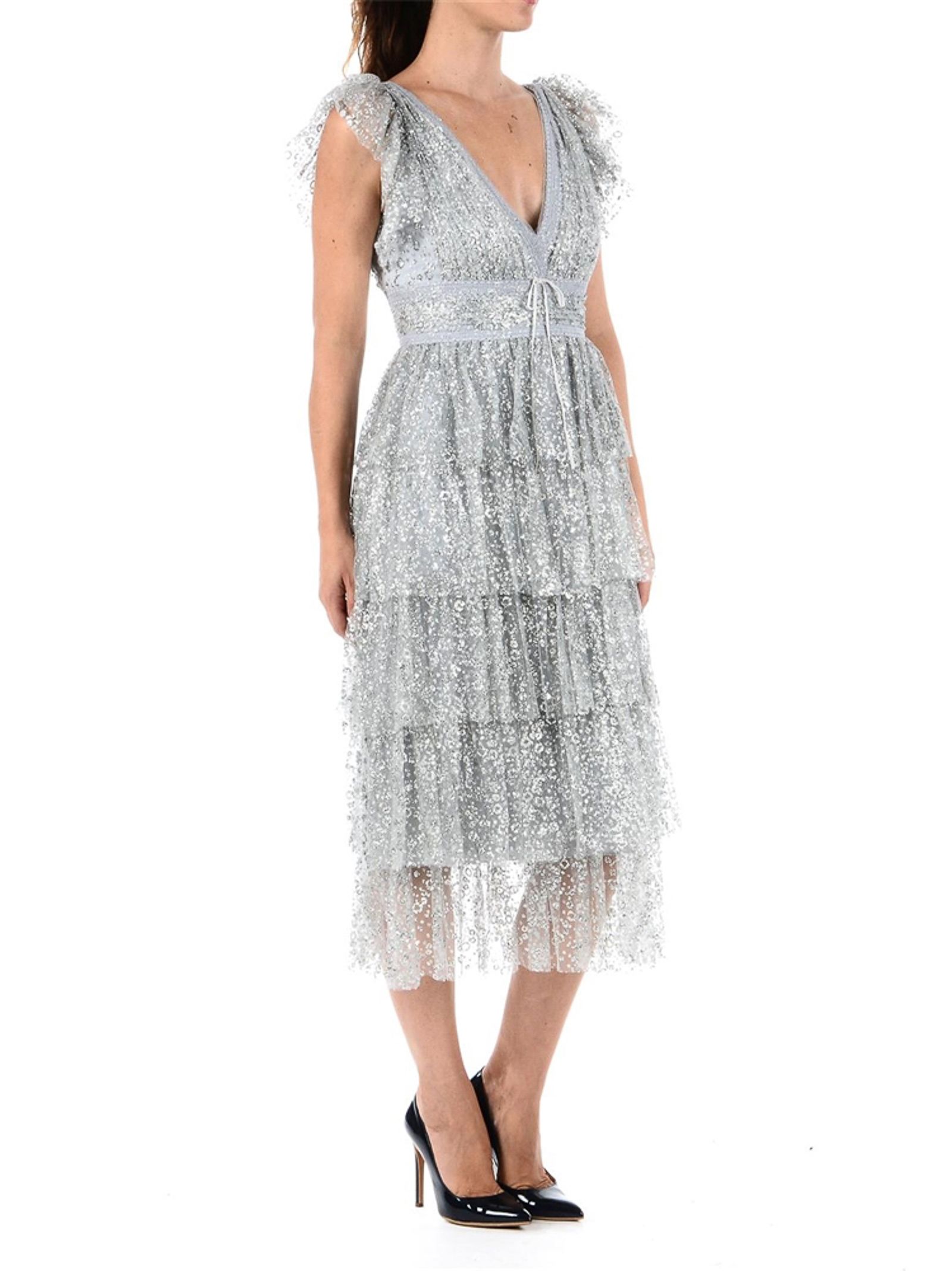 marchesa silver gown