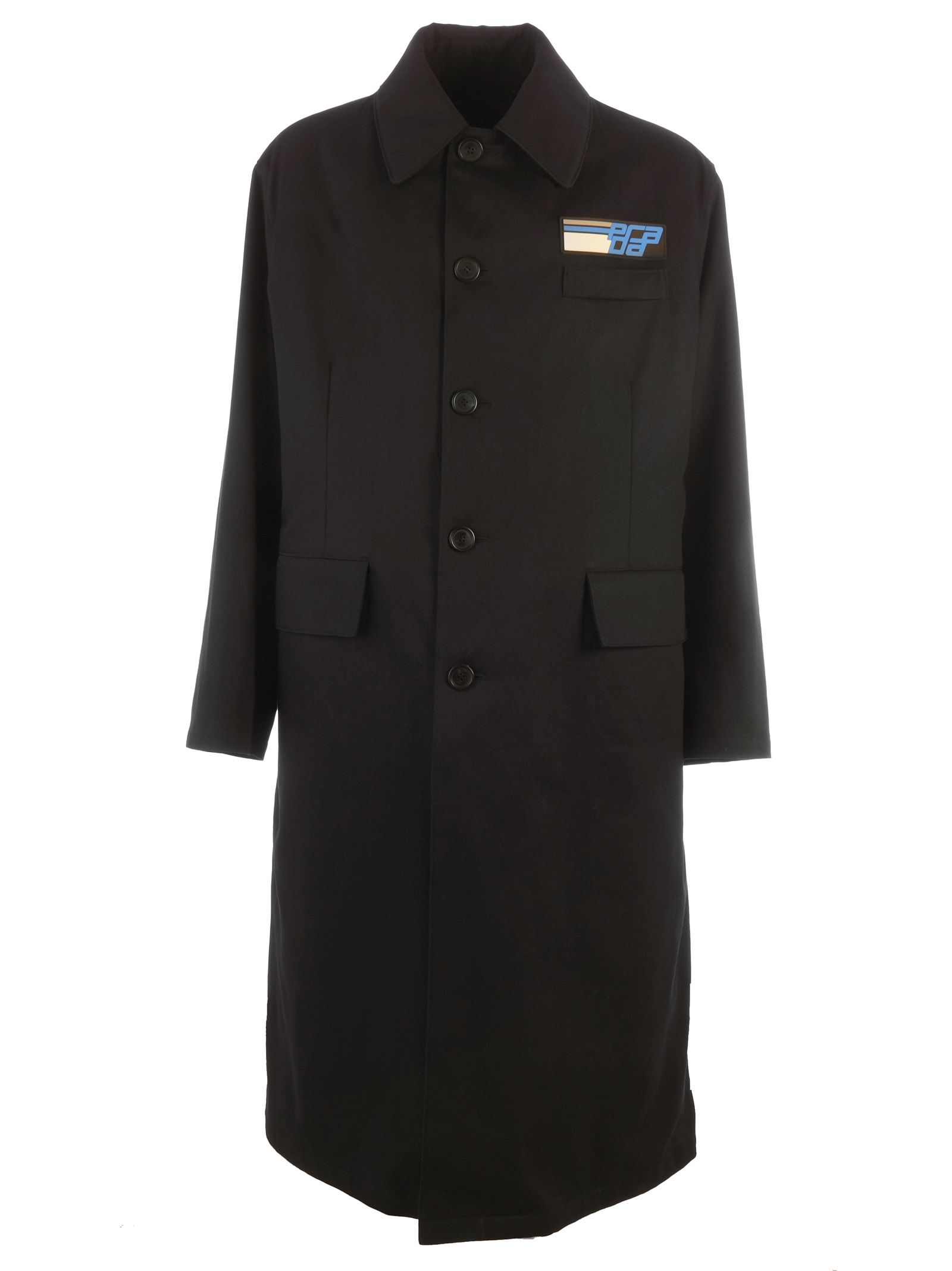 prada blue coat