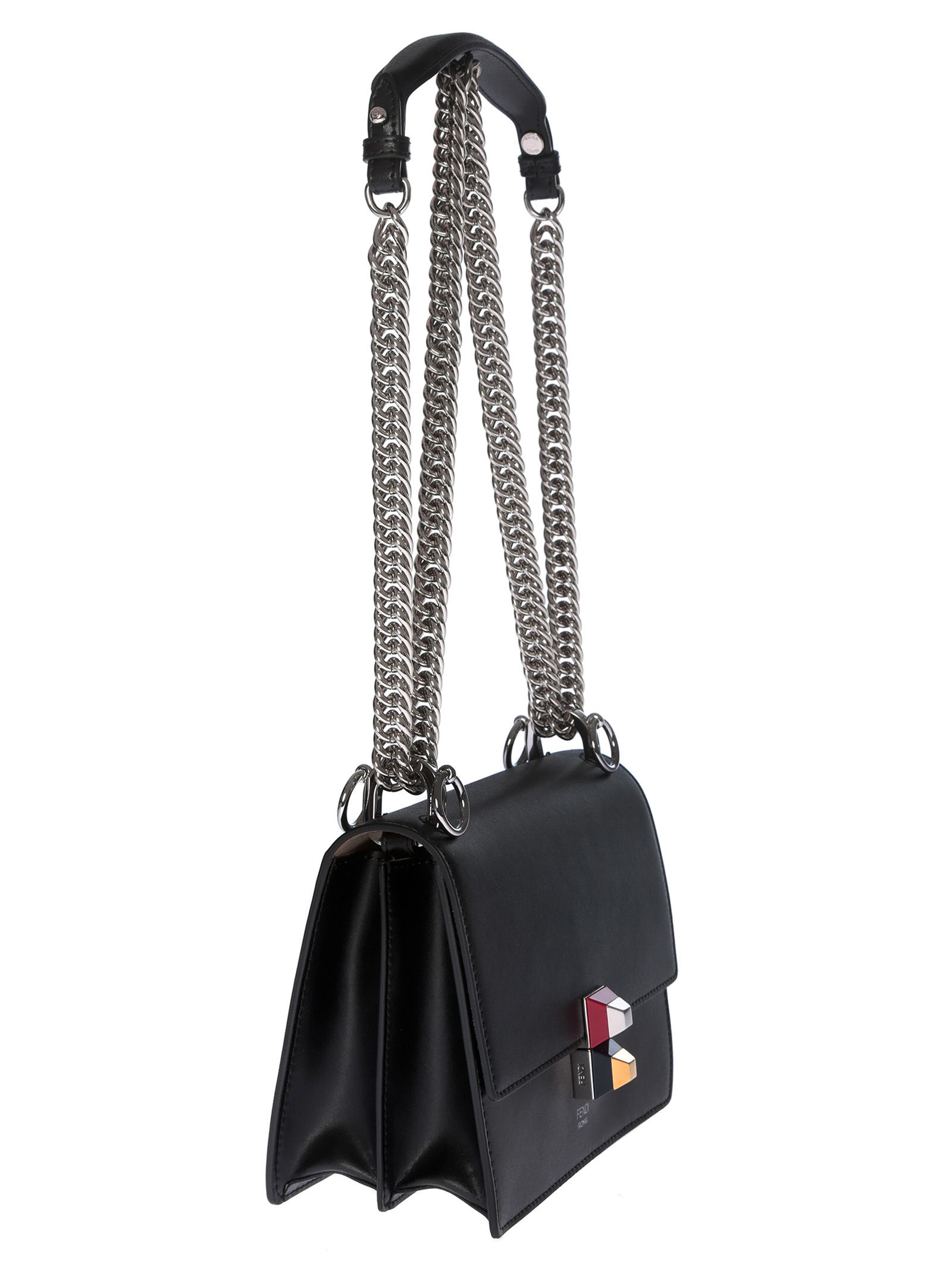 italist | Best price in the market for Fendi Fendi Small Kan I Round F Logo Shoulder Bag ...