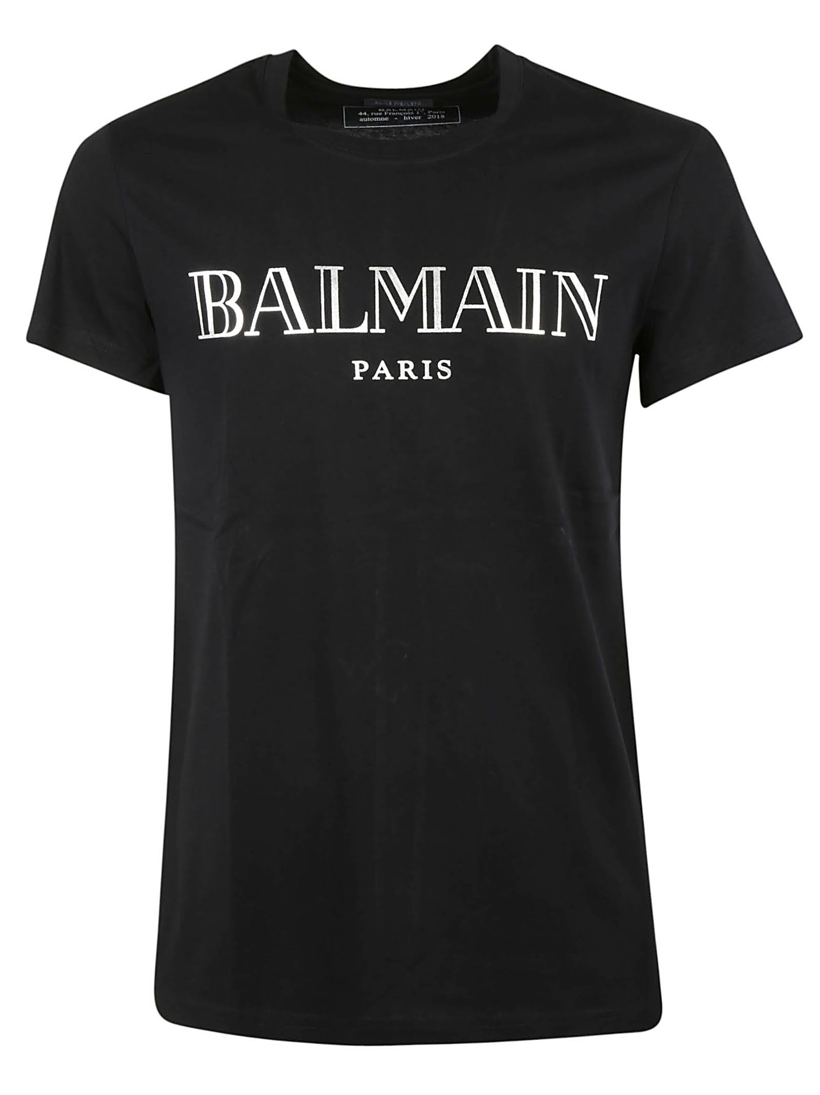 italist | Best price in the market for Balmain Balmain Logo Print T ...
