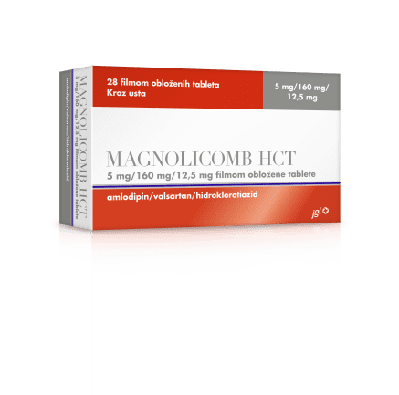 Magnolicomb HCT filmom obložene tablete