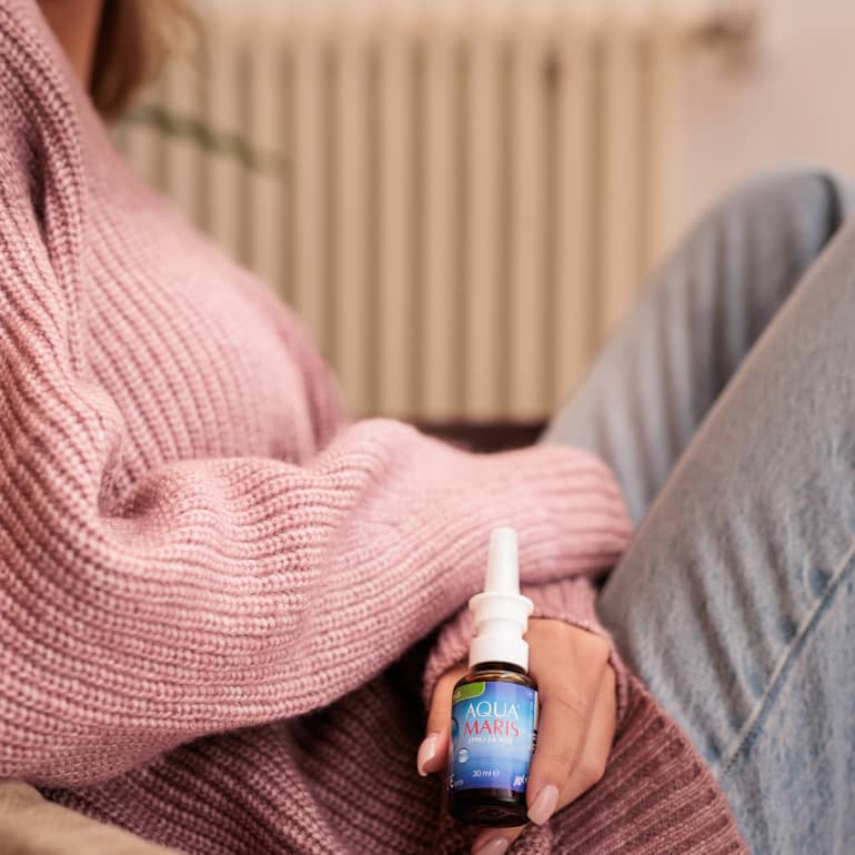 Dexpanthenol und Meerwasser Nasenspray, trockene Nasenschleimhaut, Nasenspray Meersalz 