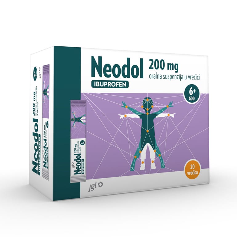 Neodol 200 mg oralna suspenzija u vrećici