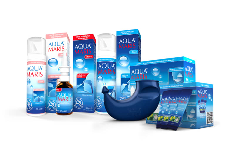 Nasensprays mit Meerwasser