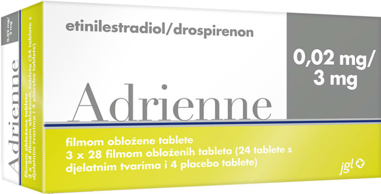 Adrienne 0.02 mg / 3 mg film-coated tablets