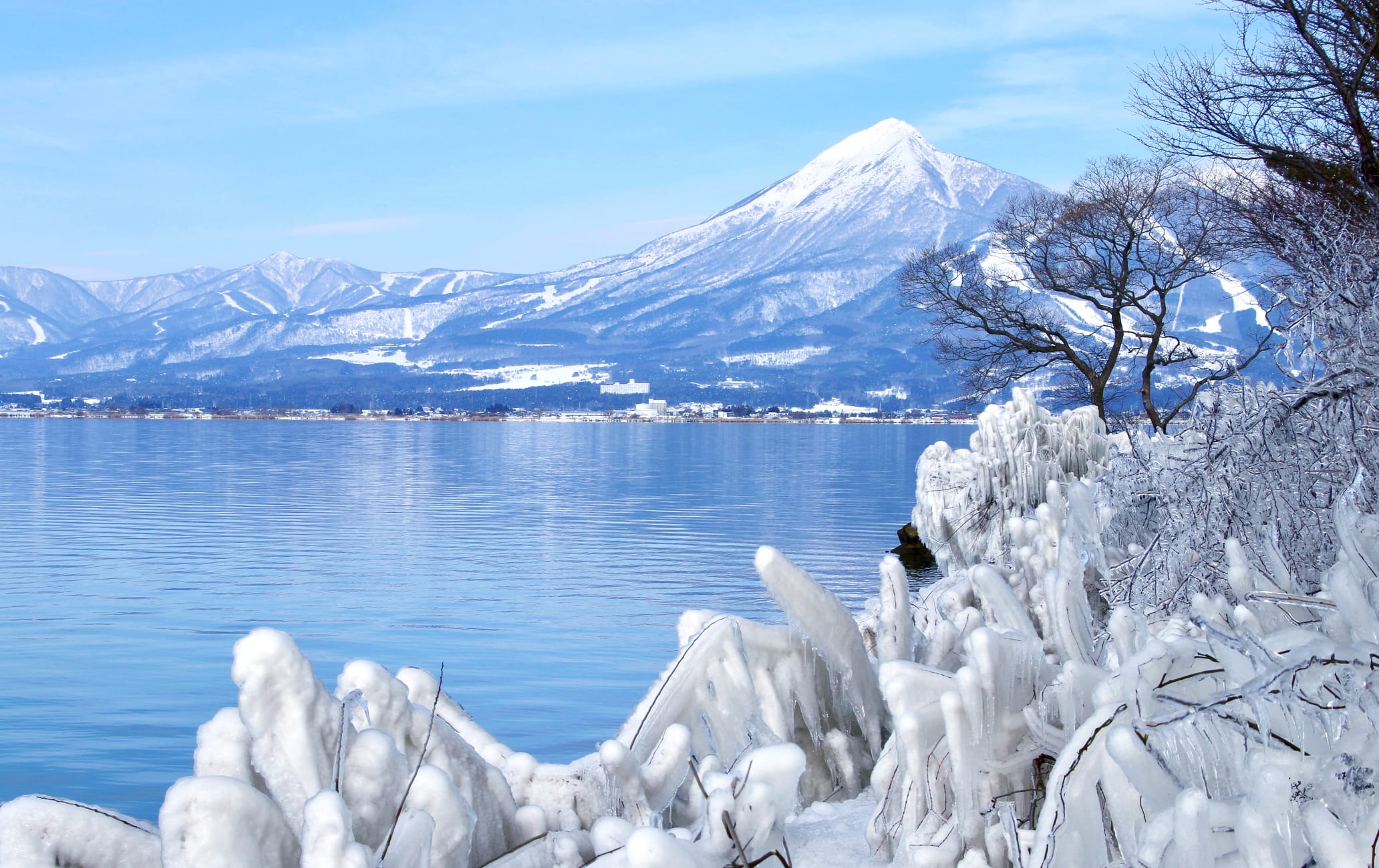 lake inawashiro-ko area