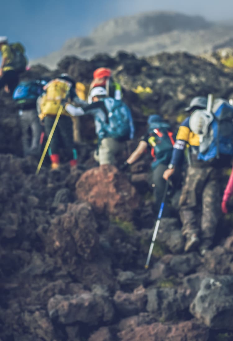 Climbing Mount Fuji