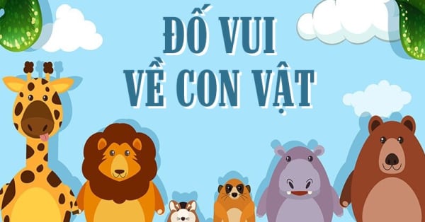 NHỮNG CÂU ĐỐ VUI VỀ CÁC LOÀI ĐỘNG VẬT BẰNG TIẾNG ANH CHO BÉ
