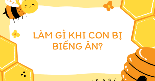 LÀM GÌ KHI CON BỊ BIẾNG ĂN?