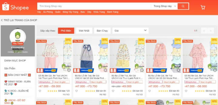 15 SHOP BÁN ĐỒ SƠ SINH, ĐỒ TRẺ CON ĐẸP TRÊN SHOPEE