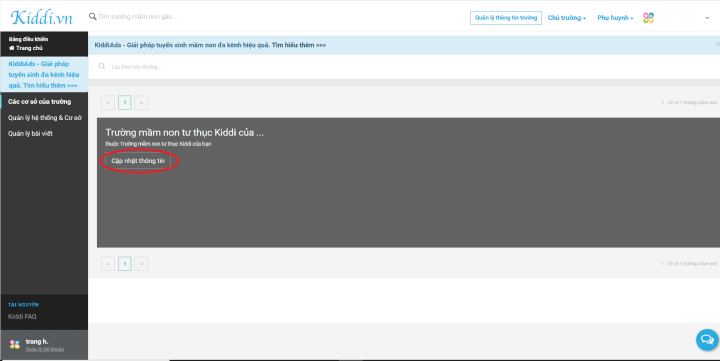 KHI MUỐN THAY ĐỔI NỘI DUNG TRÊN TRANG THÔNG TIN, CÁC CHỦ TRƯỜNG CẦN LÀM GÌ?