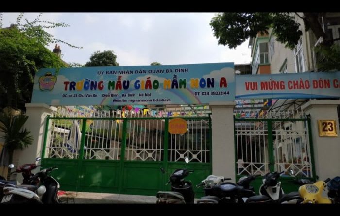DANH SÁCH TRƯỜNG MẦM NON CÔNG LẬP QUẬN BA ĐÌNH