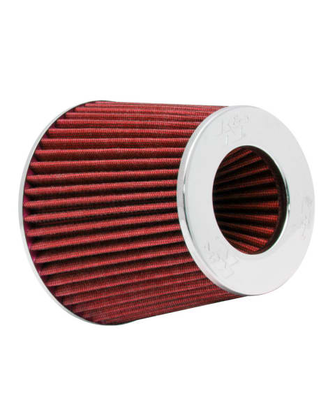 121 mm Base; 4.75 in 140 mm Top 152 mm Flange ID; 5.5 in 102 mm/89 mm/76 mm K&N RG-1001WT Universal Clamp-On Air Filter: Round Tapered; 3 in/3.5 in/4 in Height; 6 in