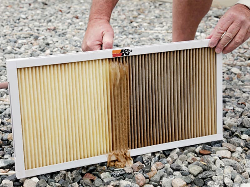 Washable reusable home air filter