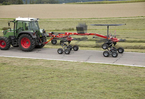 Andaineurs double rotor - Andex 714T VARIO - 714T EVO, transportés efficacement et en toute sécurité sur la route