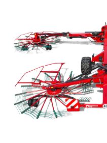 Four Rotor Rakes - Kverneland 97150 C, optimal ground pressure with high output and capacity