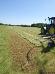 mounted tedders - VICON FANEX 554-684-764-904-1124, Central adjustment for border spreading keeping the crop inside the field.